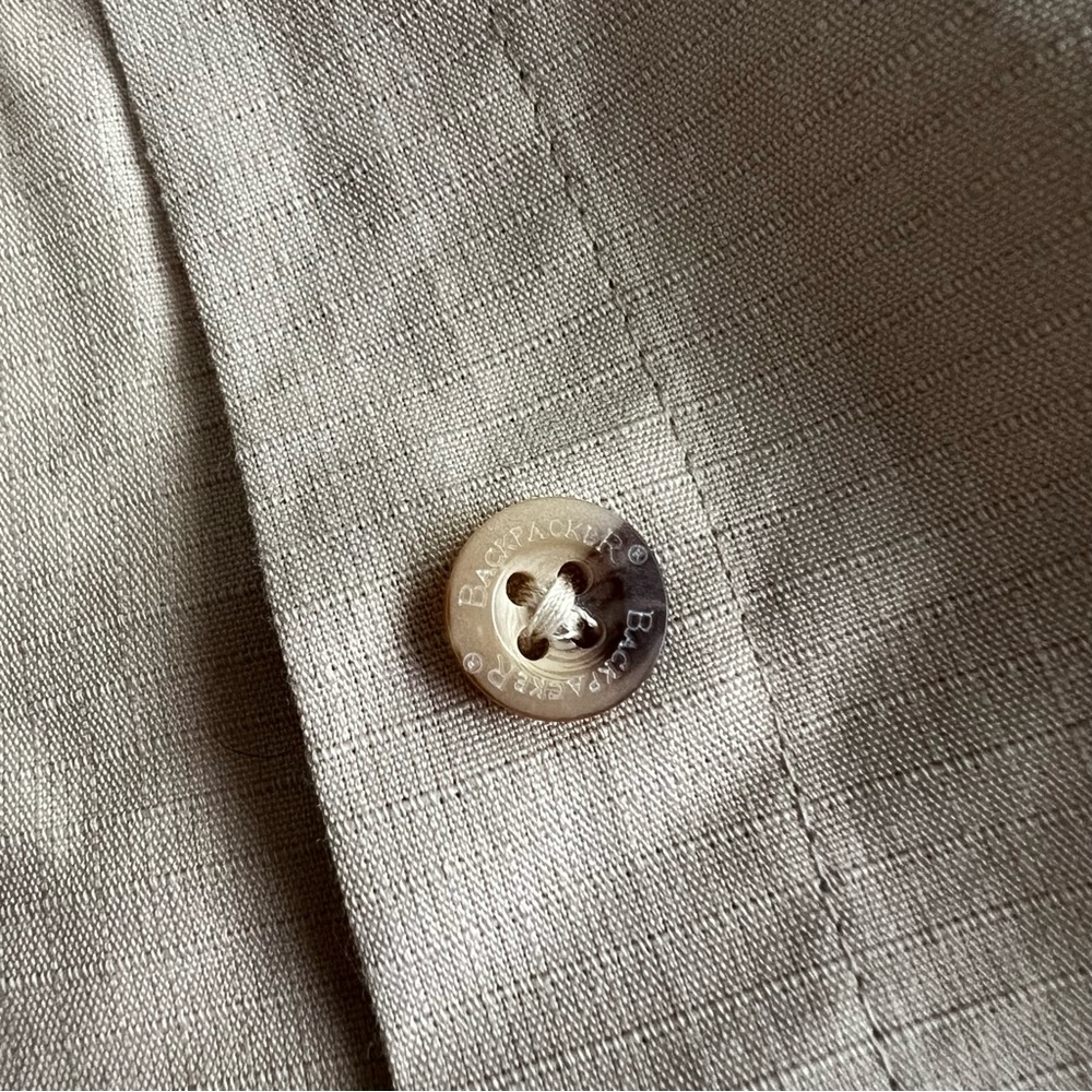 Backpacker ripstop button down shirt, beige, xs - Picture 8 of 9